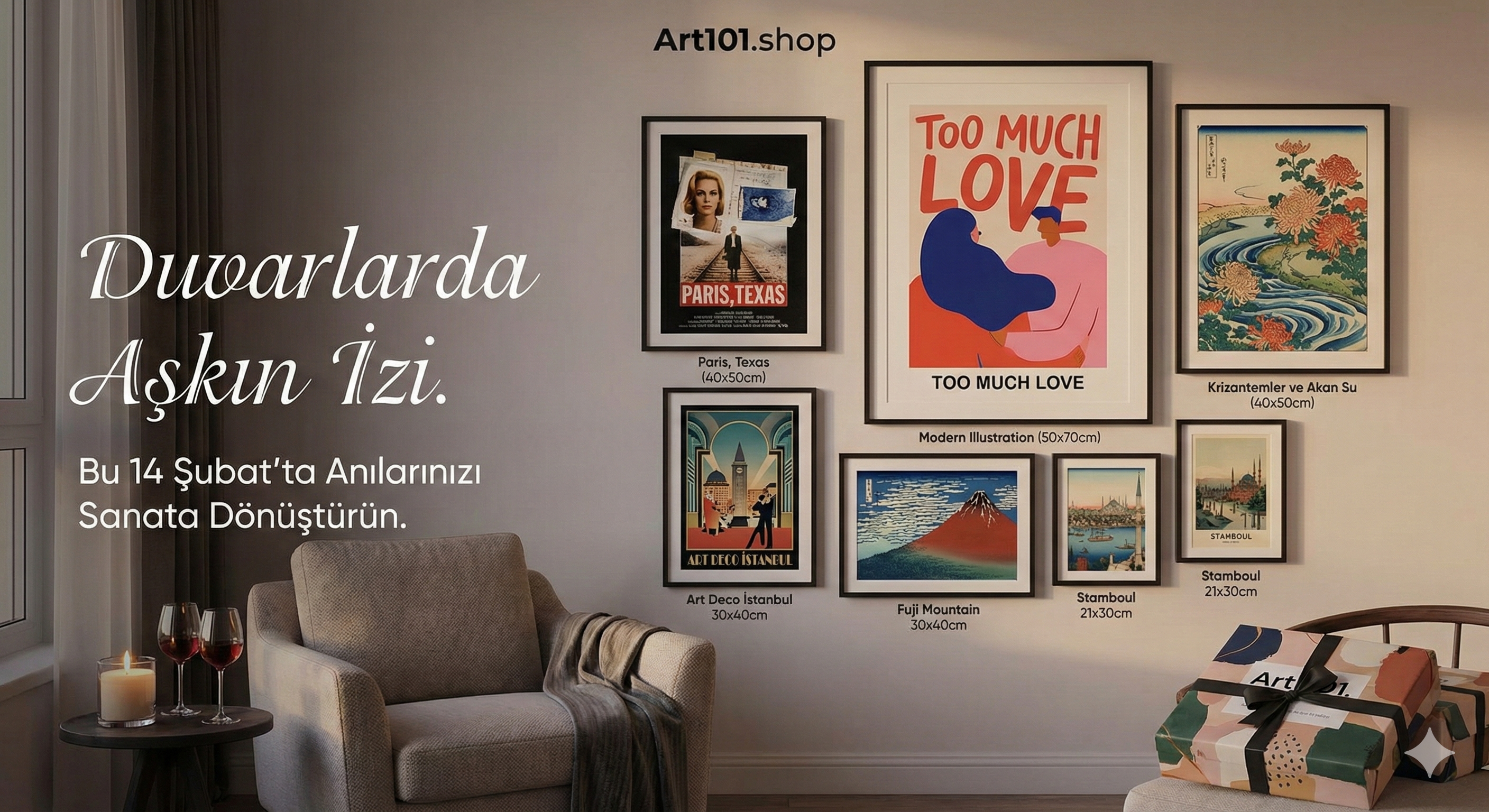 Duvarlarda Aşkın İzi: Art101.shop ile Sanat Dolu Bir 14 Şubat Rehberi