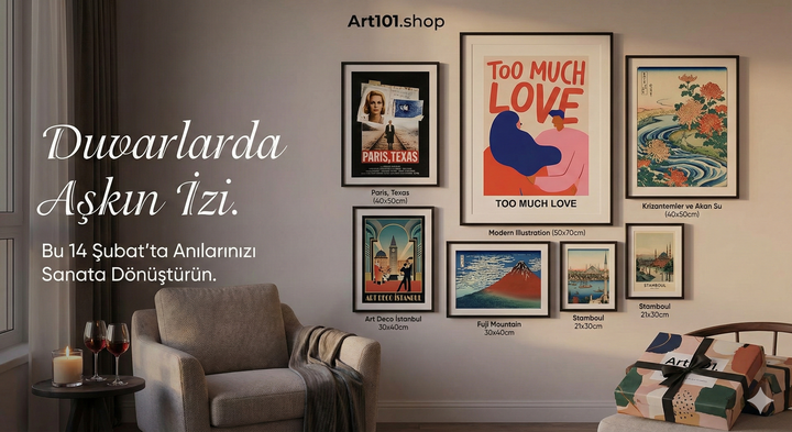 Duvarlarda Aşkın İzi: Art101.shop ile Sanat Dolu Bir 14 Şubat Rehberi