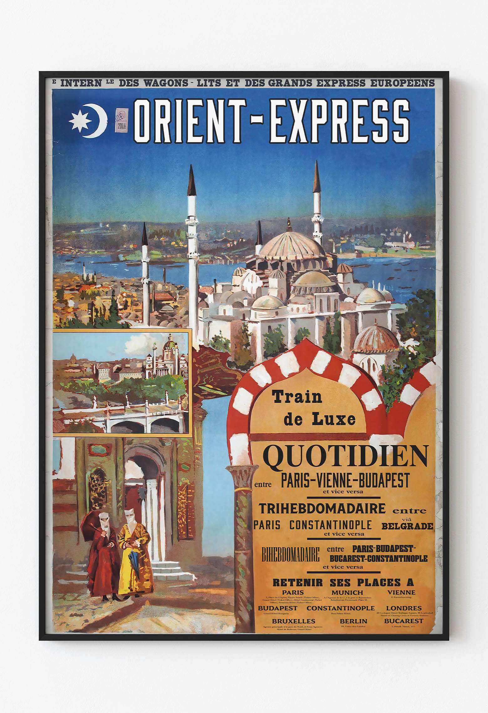 İstanbul Orient Express Afiş - Train de Luxe / Orient Express: Doğu’nun Kapısına Lüks Bir Yolculuk