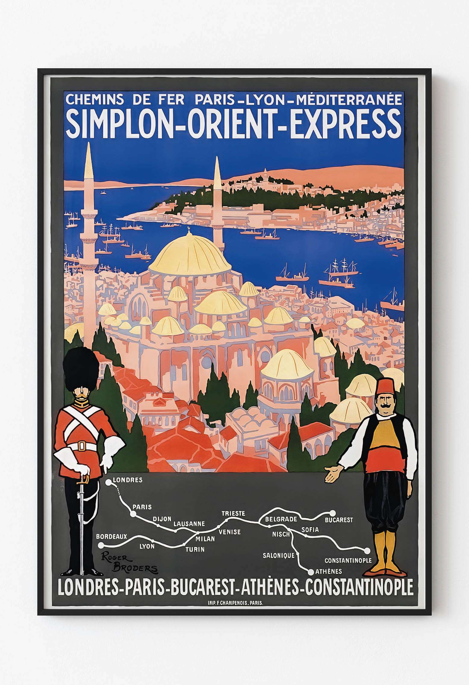 İstanbul Orient Express - Istanbul to London Afiş - Efsanevi Tren Hattı: Avrupa’dan İstanbul’a Seyahat