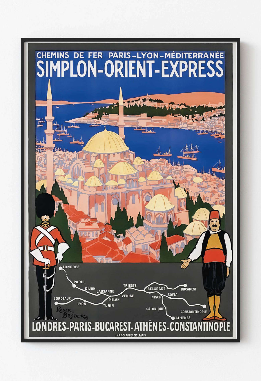 İstanbul Orient Express - Istanbul to London Afiş - Efsanevi Tren Hattı: Avrupa’dan İstanbul’a Seyahat