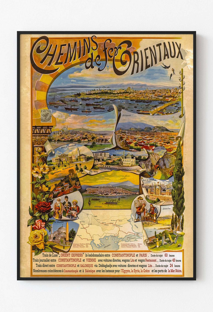 Chemins de Fer Orientaux - Seyahat Posteri