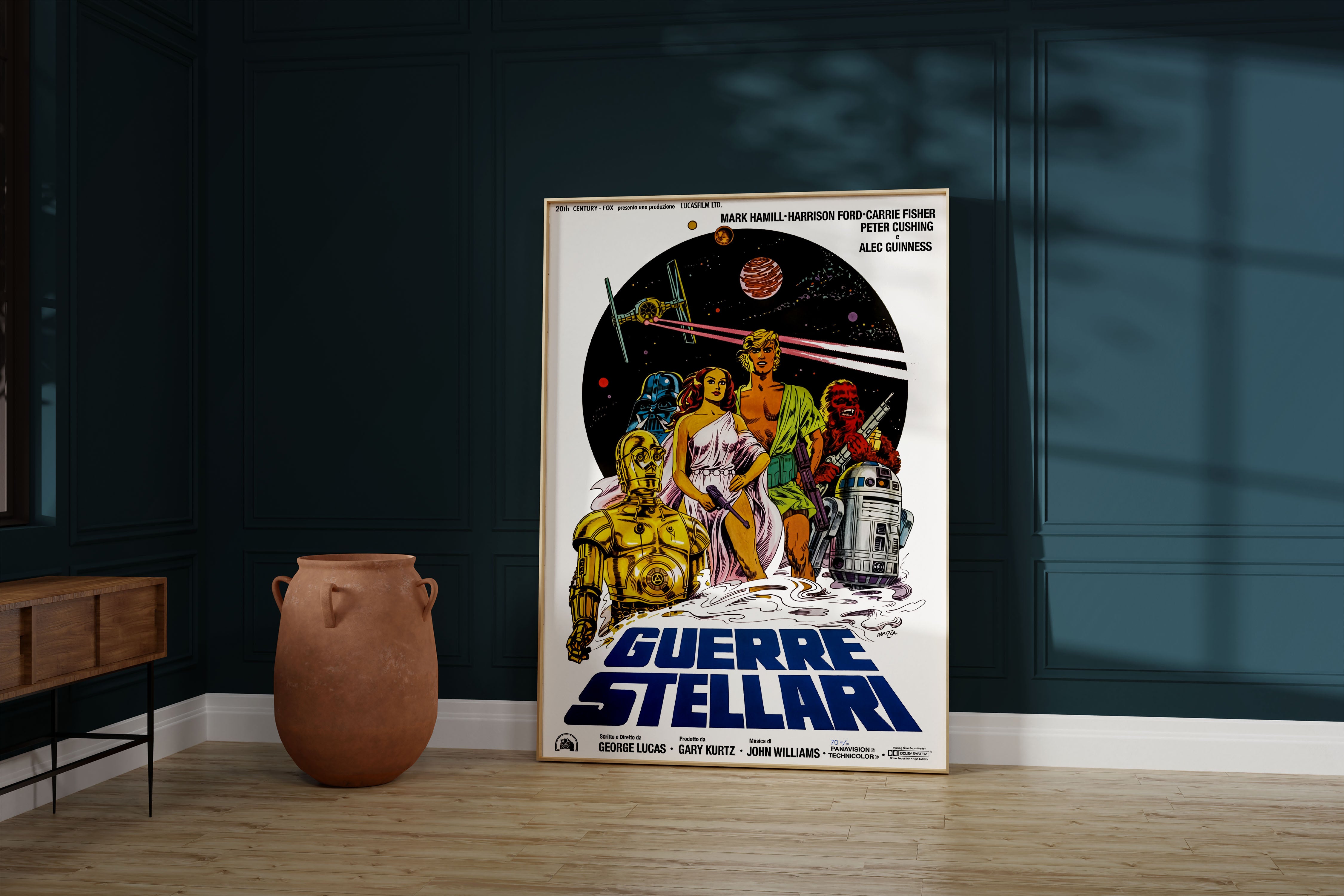 Retro Star Wars Poster – “Guerre Stellari” 1977 İtalyan Film Afişi