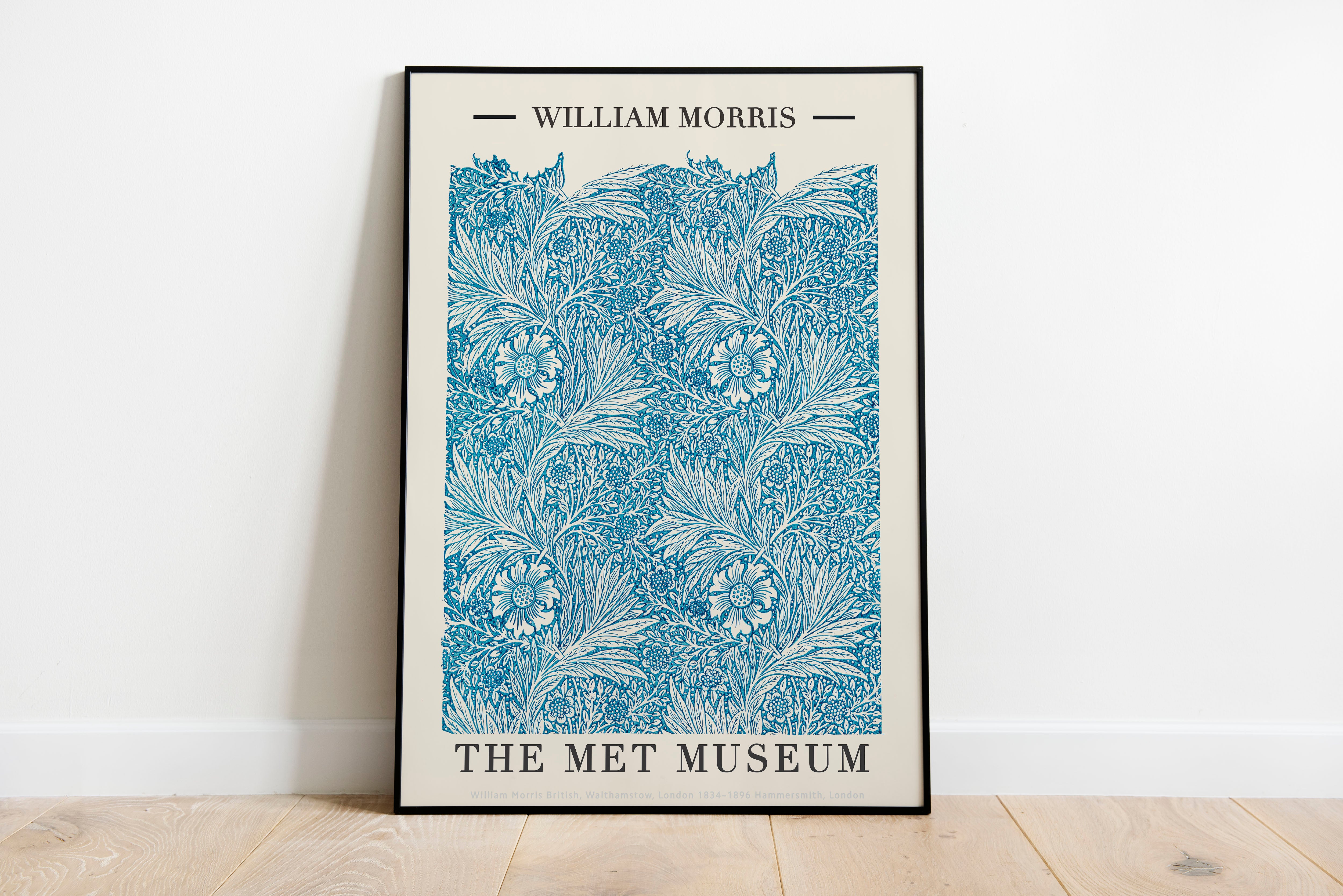 William Morris Sanat Baskı Seti - 3 Parça Retro Çerçeve Uyumlu Poster