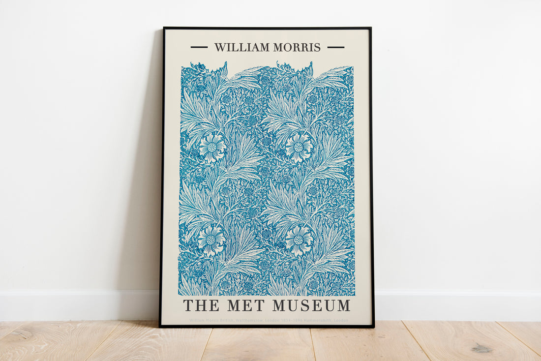 William Morris Sanat Baskı Seti - 3 Parça Retro Çerçeve Uyumlu Poster