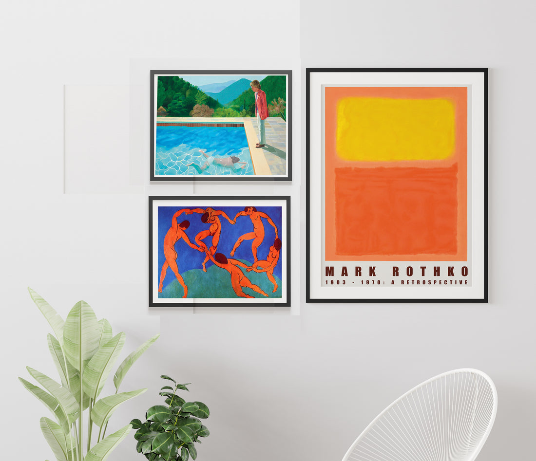 Modern Turuncu 3'lü Poster Seti