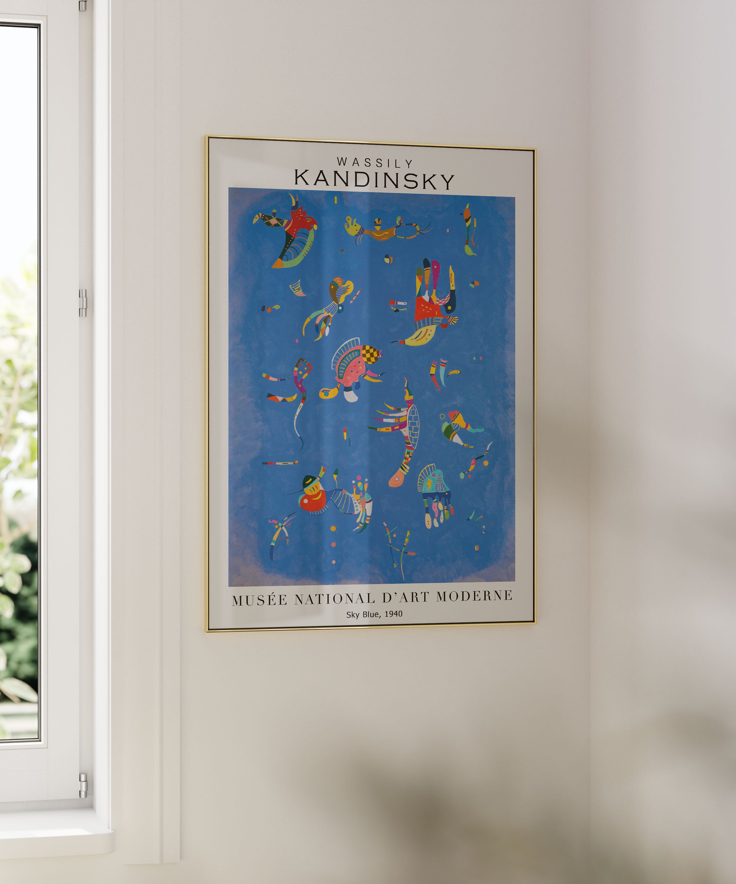 Kandinsky Sky Blue – Soyut Modern Duvar Posteri