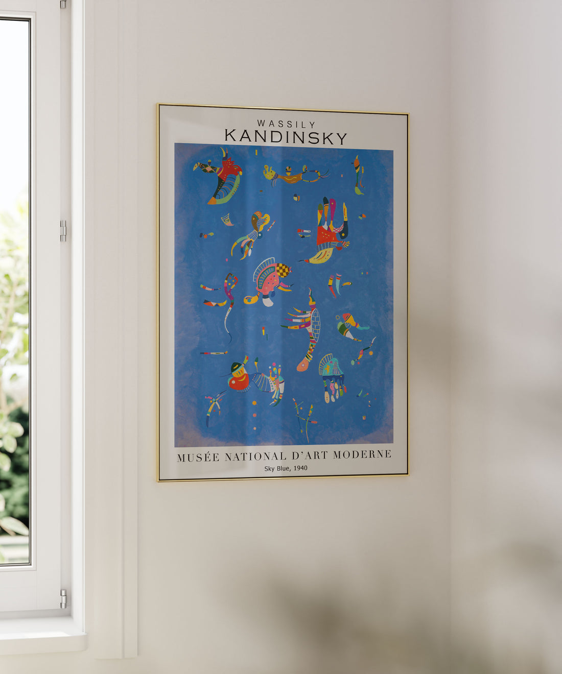 Kandinsky Sky Blue – Soyut Modern Duvar Posteri