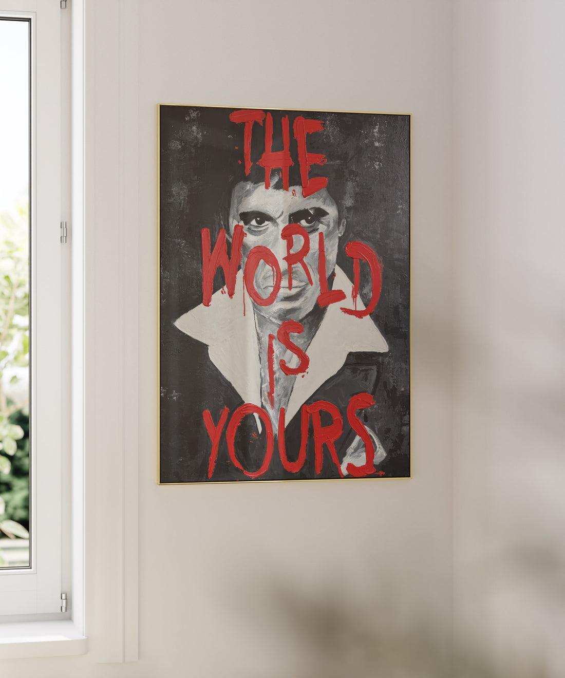 Al Pacino "Scarface" Akrilik Dokulu Pop-Art Poster - Tony Montana