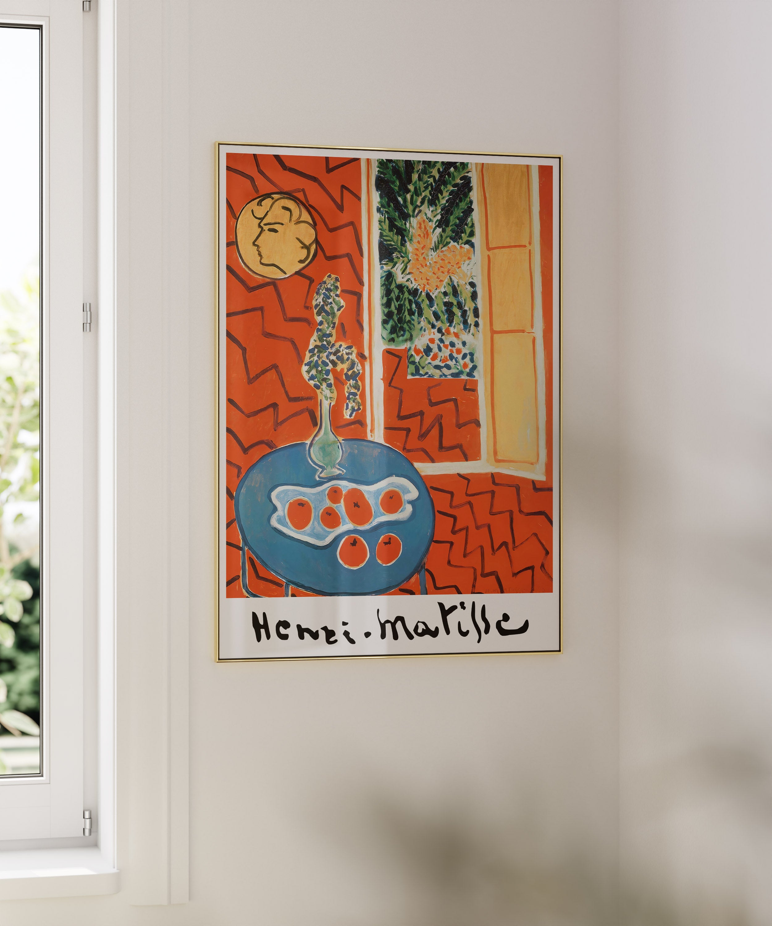 Henri Matisse - Kırmızı Fonlu Natürmort