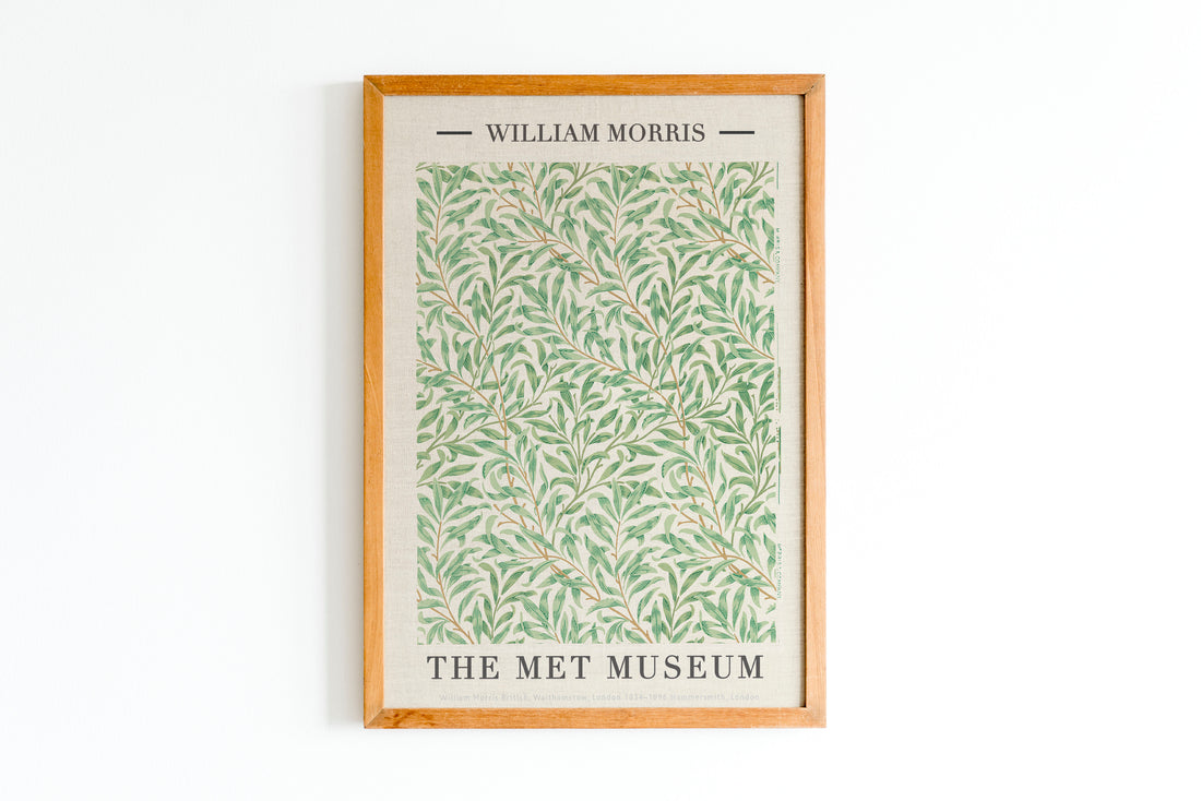 William Morris Sanat Baskı Seti - 3 Parça Retro Çerçeve Uyumlu Poster