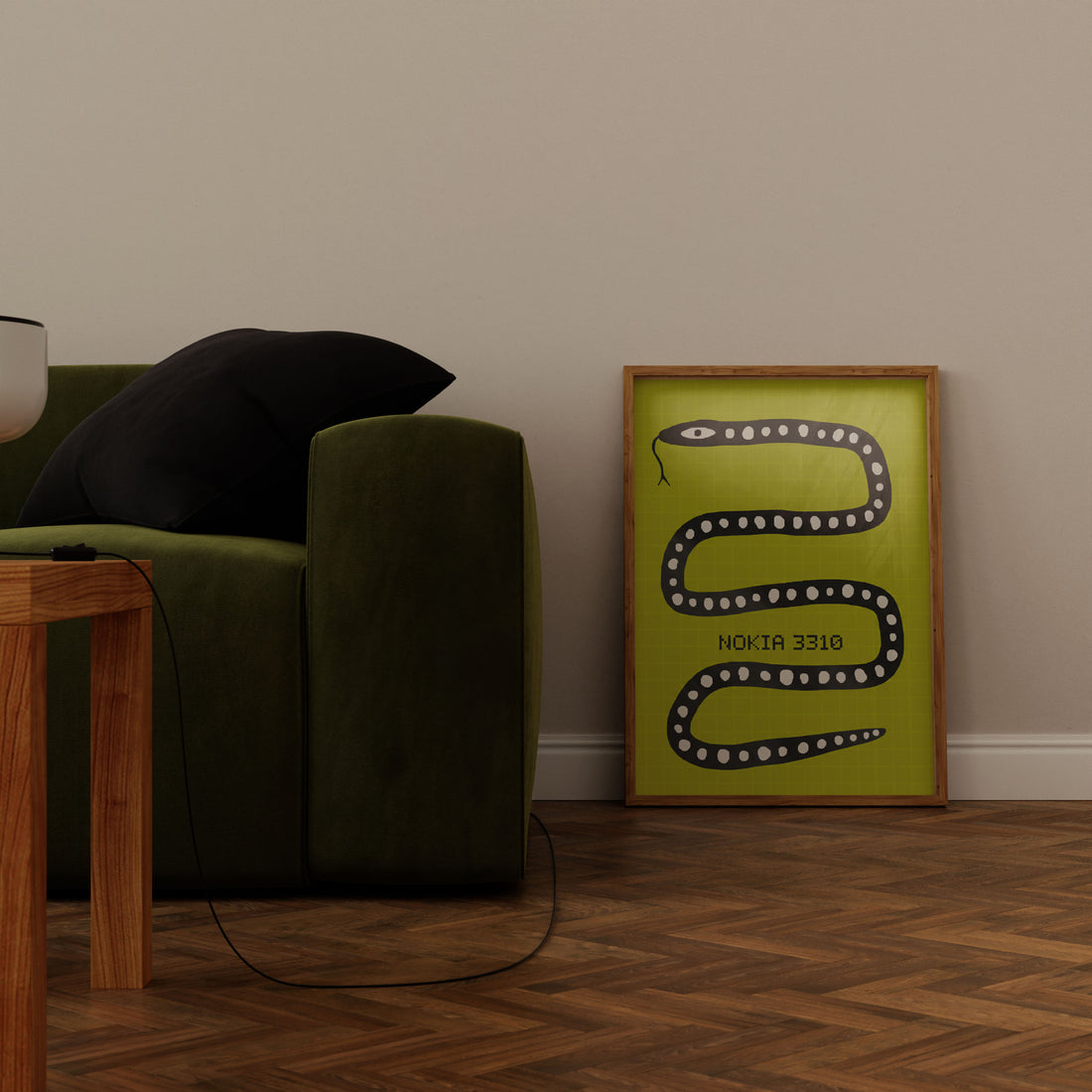 Nokia 3310 Yılan Oyunu (Snake) Retro Poster - Minimalist Duvar Sanatı