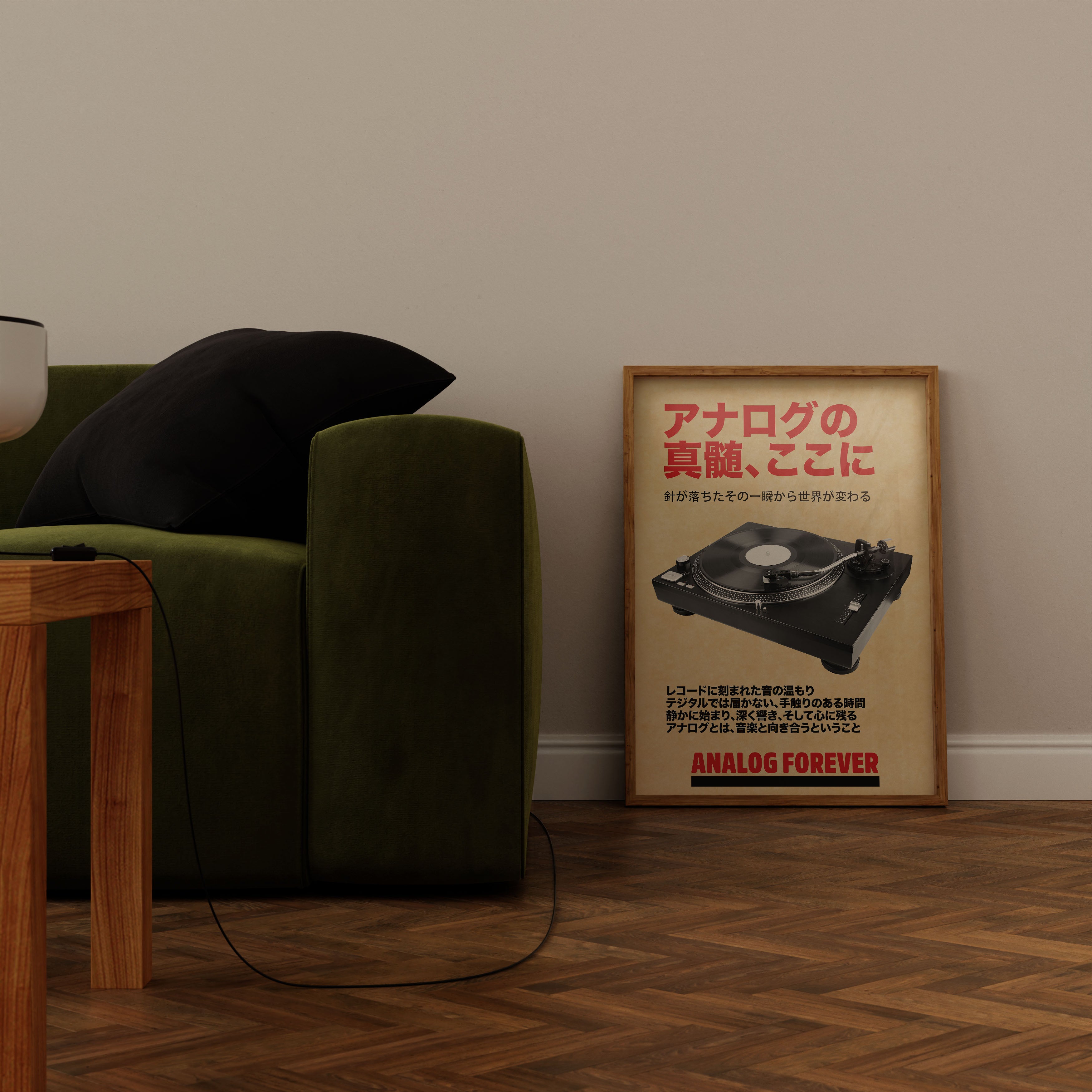 Pikapla Analog Müziğe Saygı Duruşu – Özel Tasarım Poster