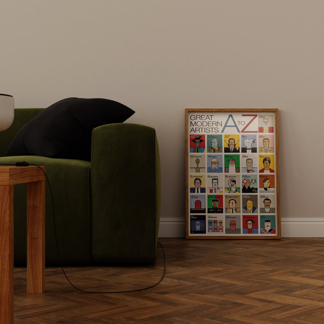 Modern Sanatçılar A’dan Z’ye – İllüstrasyon Tasarım Poster