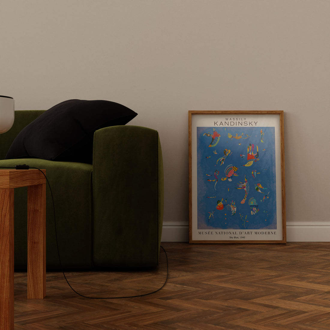 Kandinsky Sky Blue – Soyut Modern Duvar Posteri