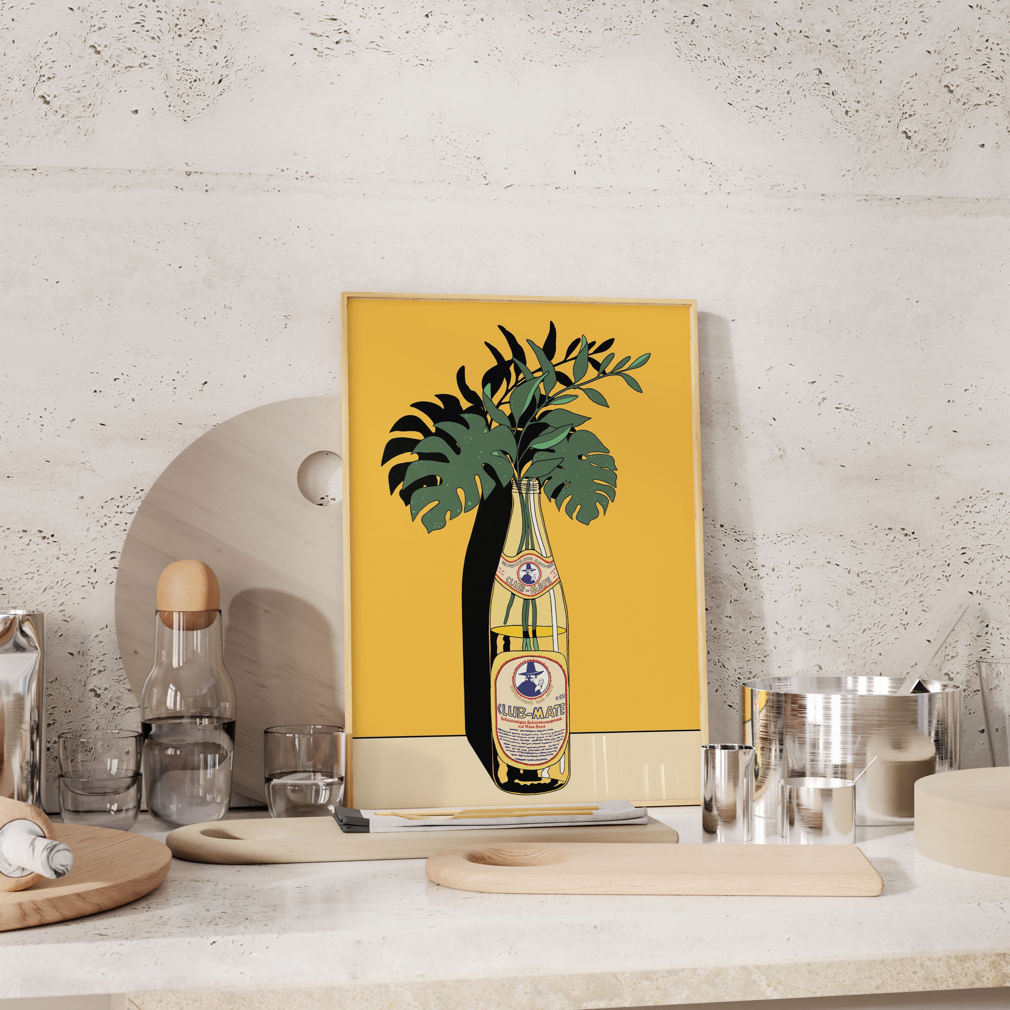 Club Mate Modern Minimalizm: Mate ve Monstera