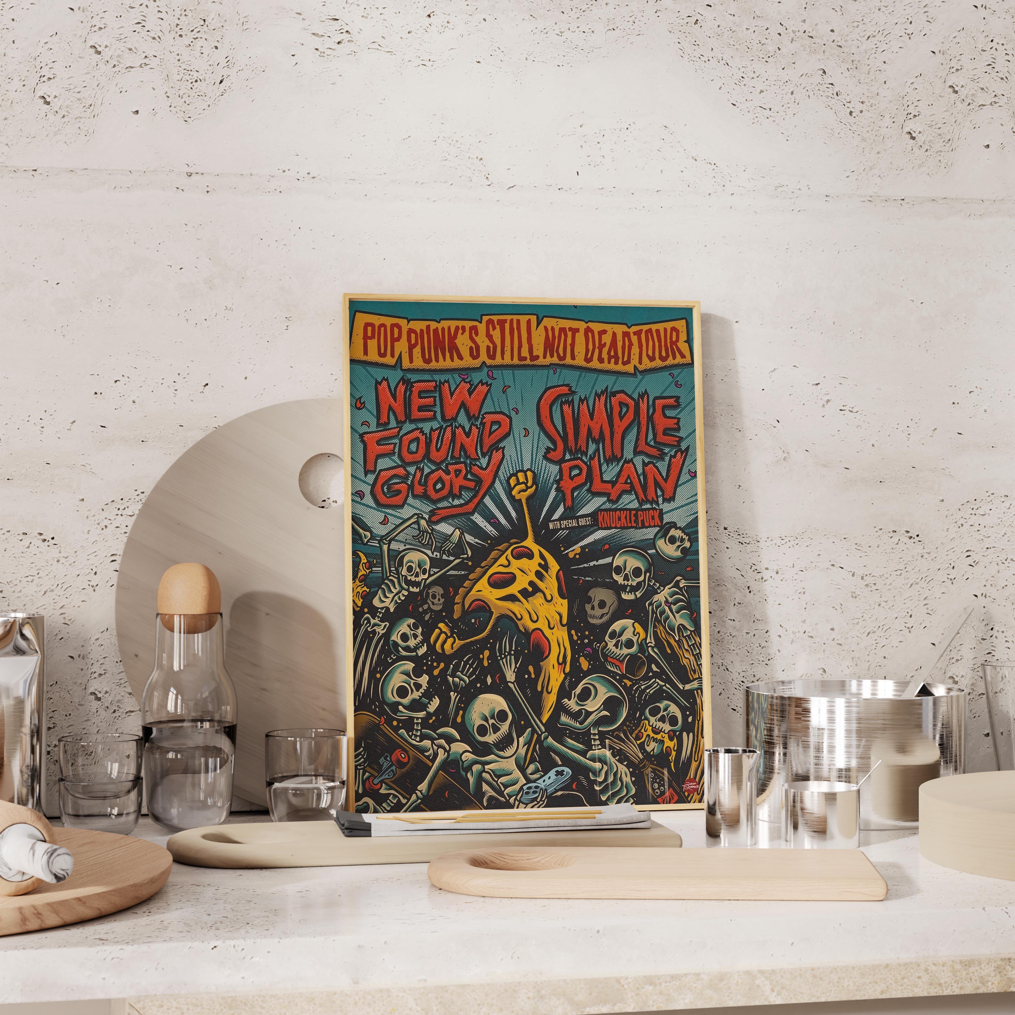 Punk Rock Poster Seti | Sum 41 & Pop Punk Afişleri | Vintage Müzik Duvar Dekoru - 2 Parça