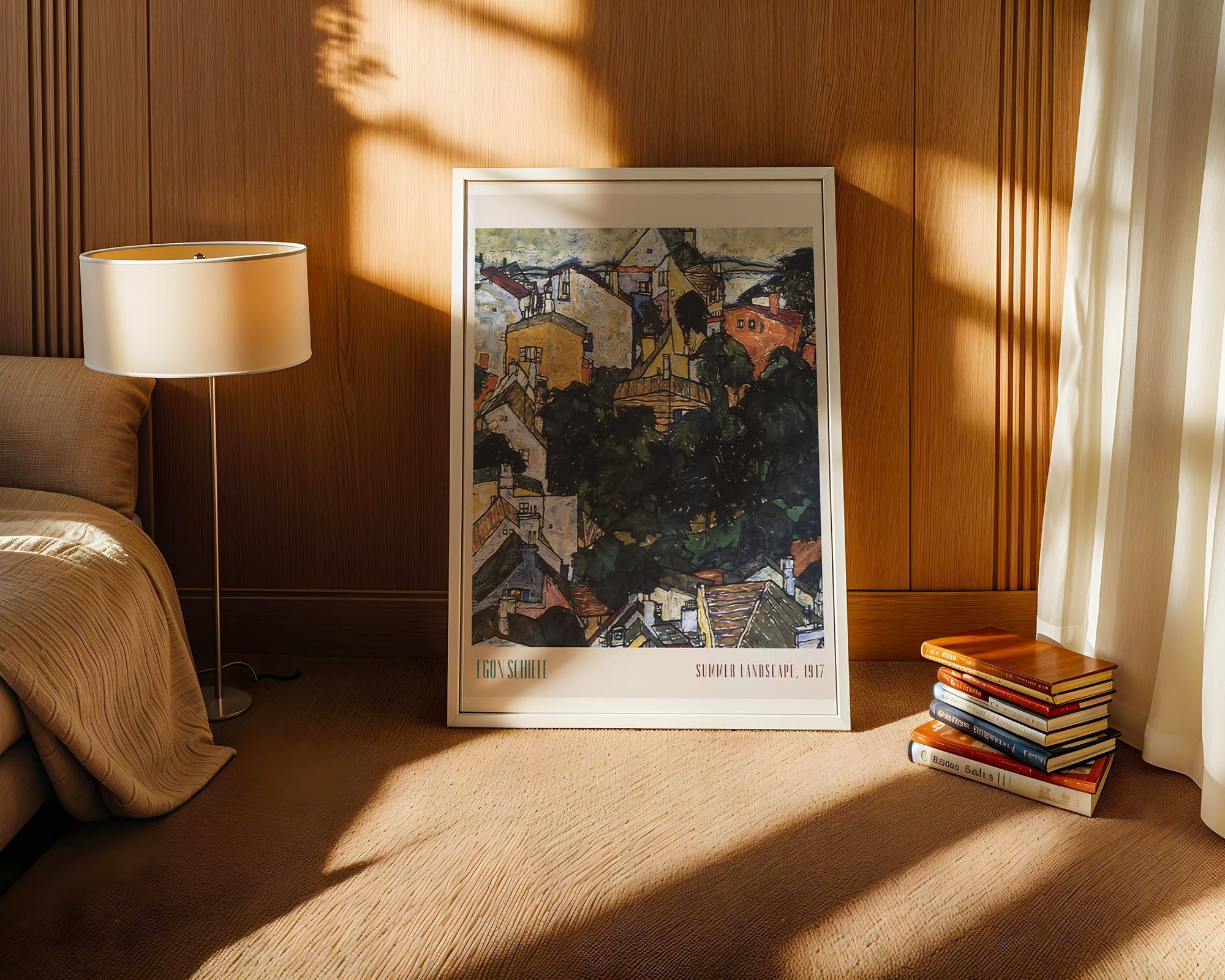 Egon Schiele – Summer Landscape (1917) Sanat Posteri