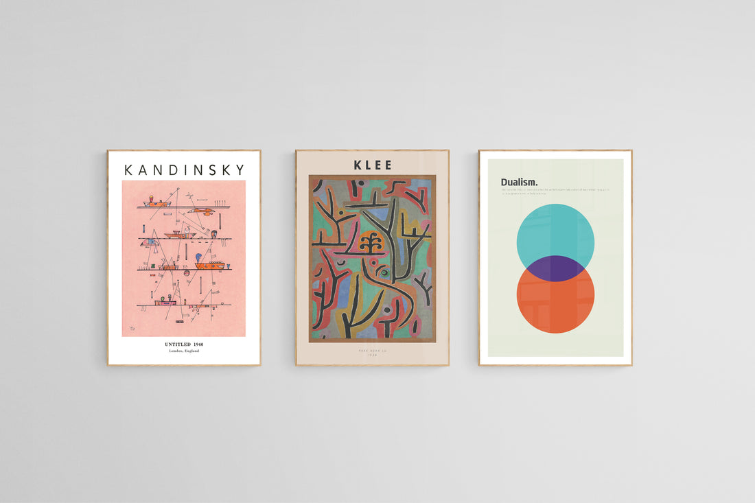 Modernist Galeri Seti: Klee, Kandinsky & Dualism Poster Koleksiyonu