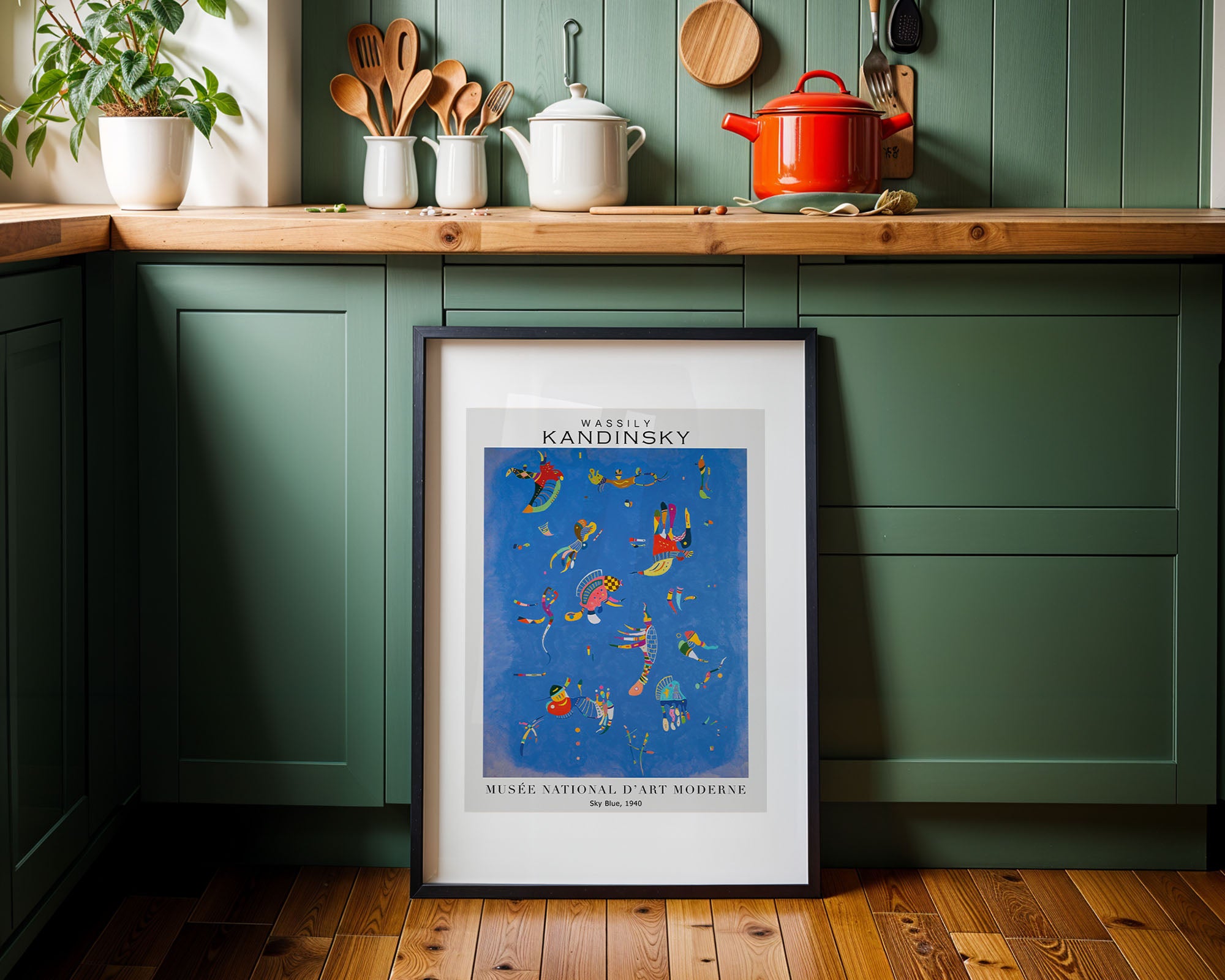Kandinsky Sky Blue – Soyut Modern Duvar Posteri