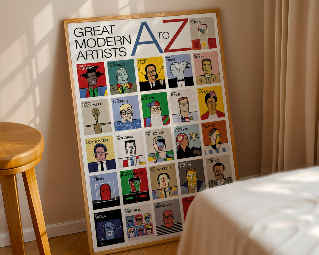Modern Sanatçılar A’dan Z’ye – İllüstrasyon Tasarım Poster