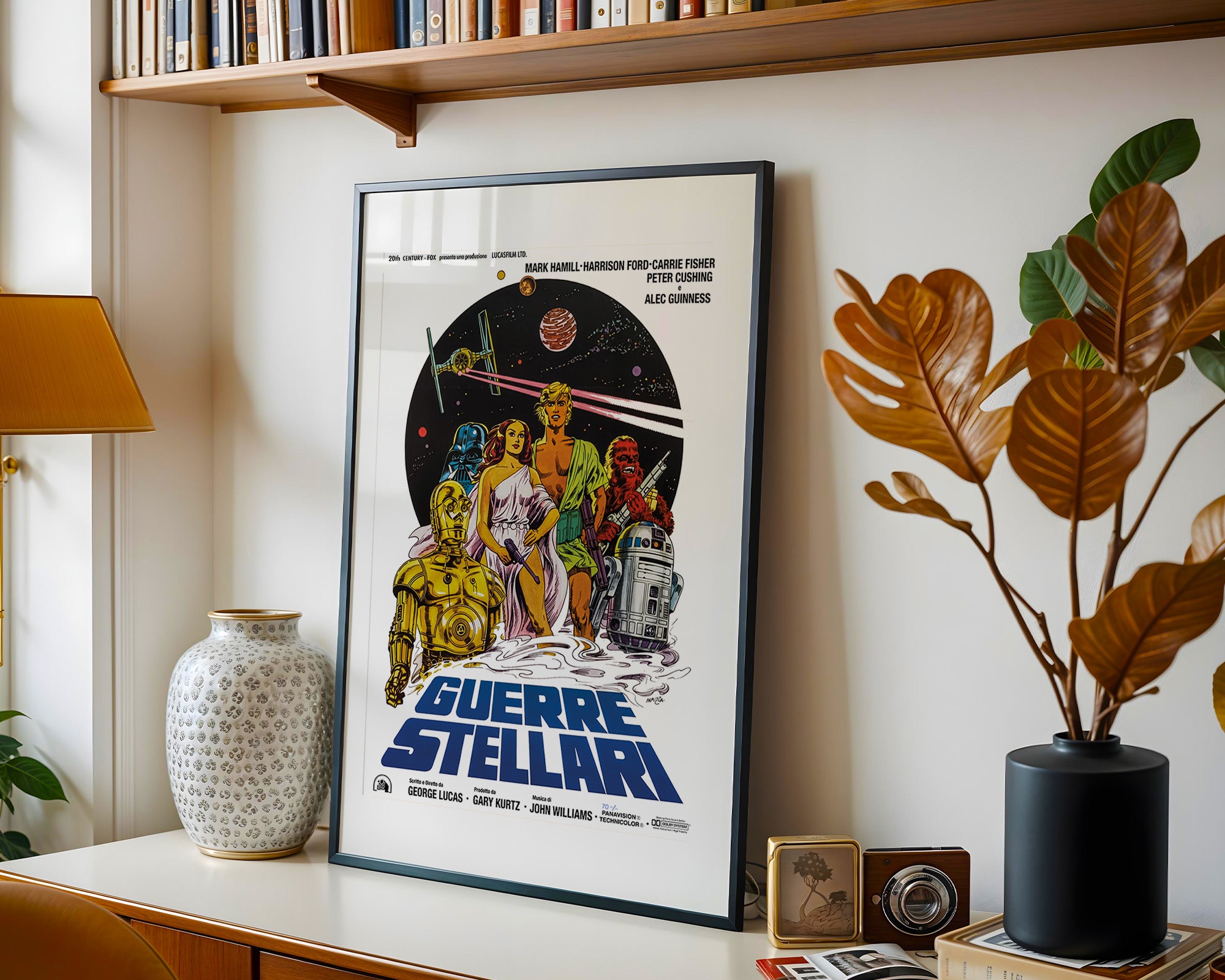 Retro Star Wars Poster – “Guerre Stellari” 1977 İtalyan Film Afişi