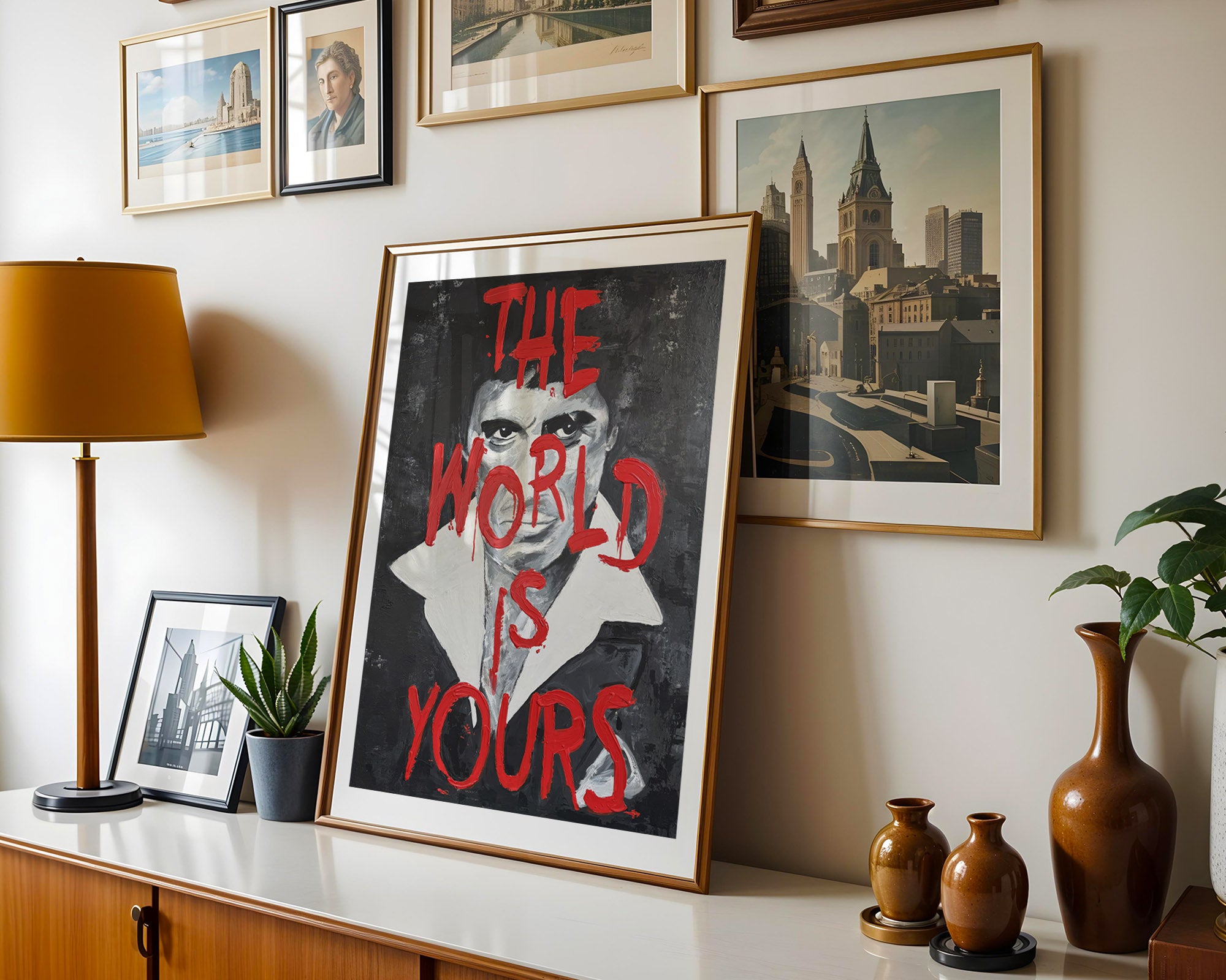 Al Pacino "Scarface" Akrilik Dokulu Pop-Art Poster - Tony Montana