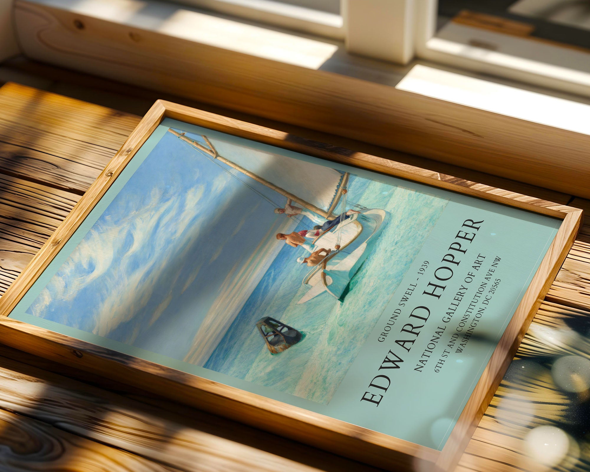 Edward Hopper “Ground Swell” Poster – Vintage Sergi Afişi