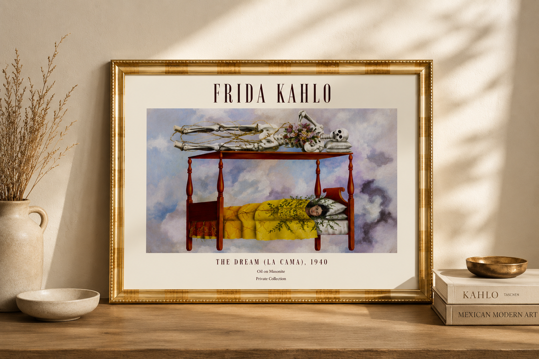 Frida Kahlo – The Dream (La Cama), 1940 | Müze Tarzı Sanat Posteri | Premium Baskı