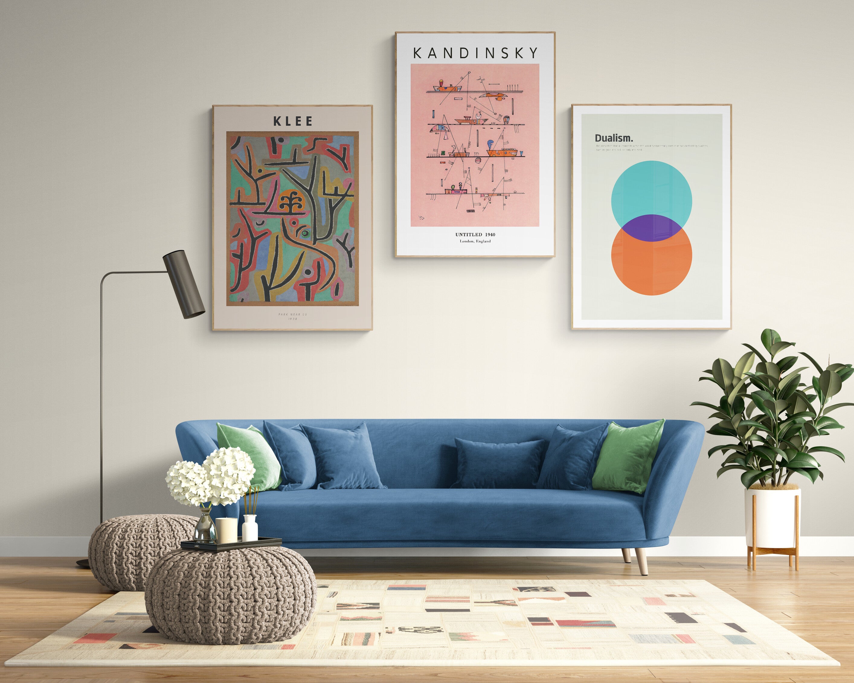 Modernist Galeri Seti: Klee, Kandinsky & Dualism Poster Koleksiyonu