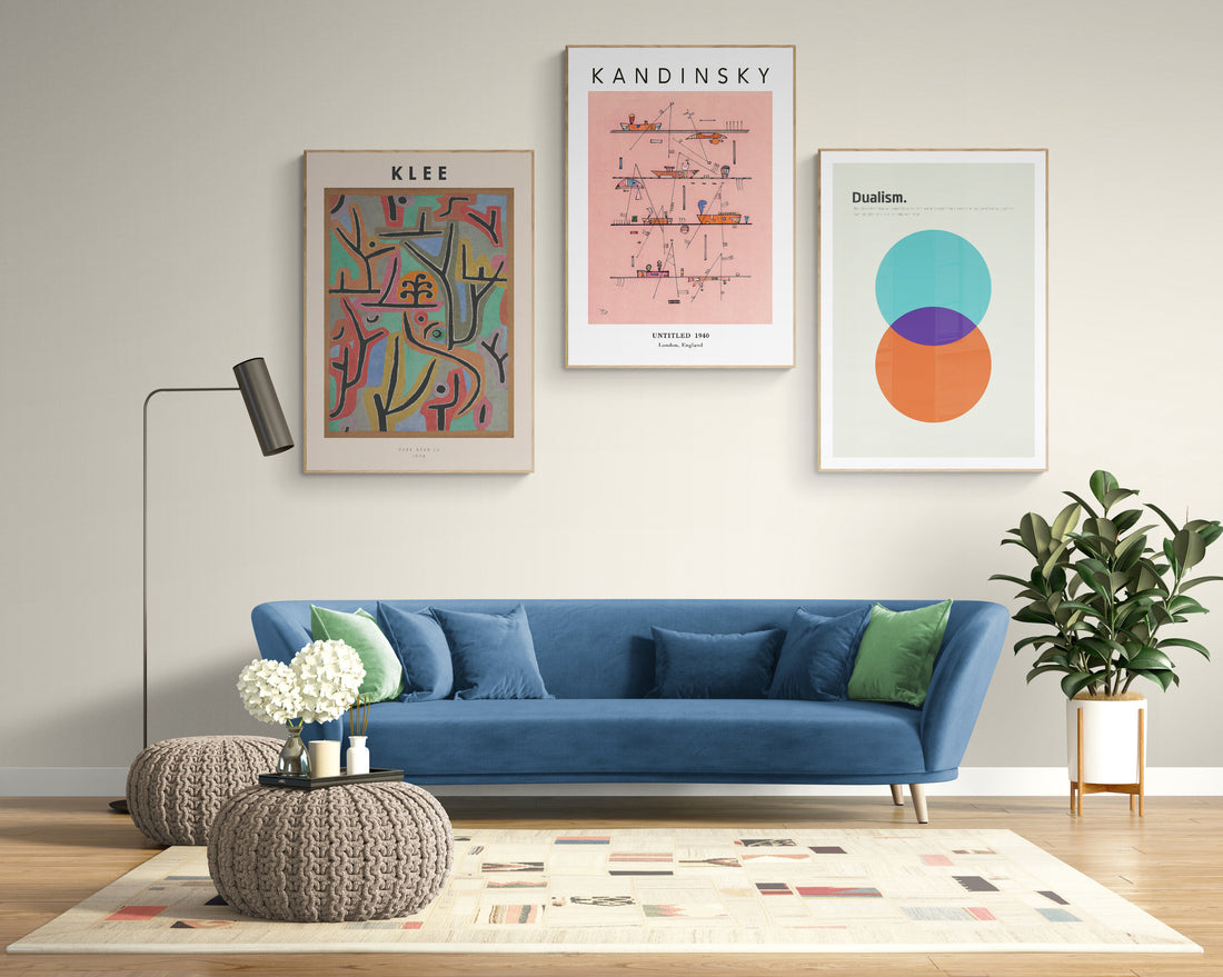 Modernist Galeri Seti: Klee, Kandinsky & Dualism Poster Koleksiyonu