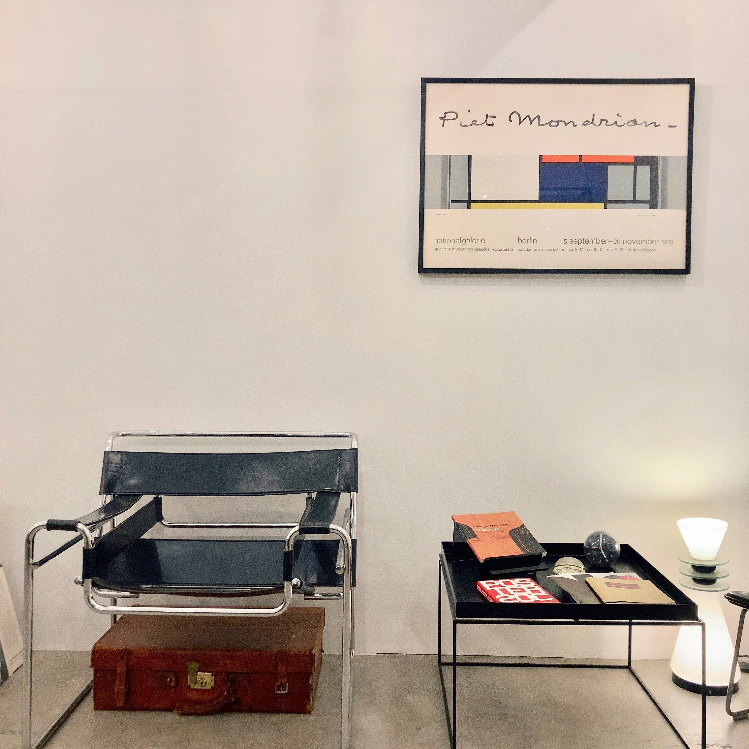 Piet Mondrian Sergi Afişi: Vintage Berlin Galerie Baskısı