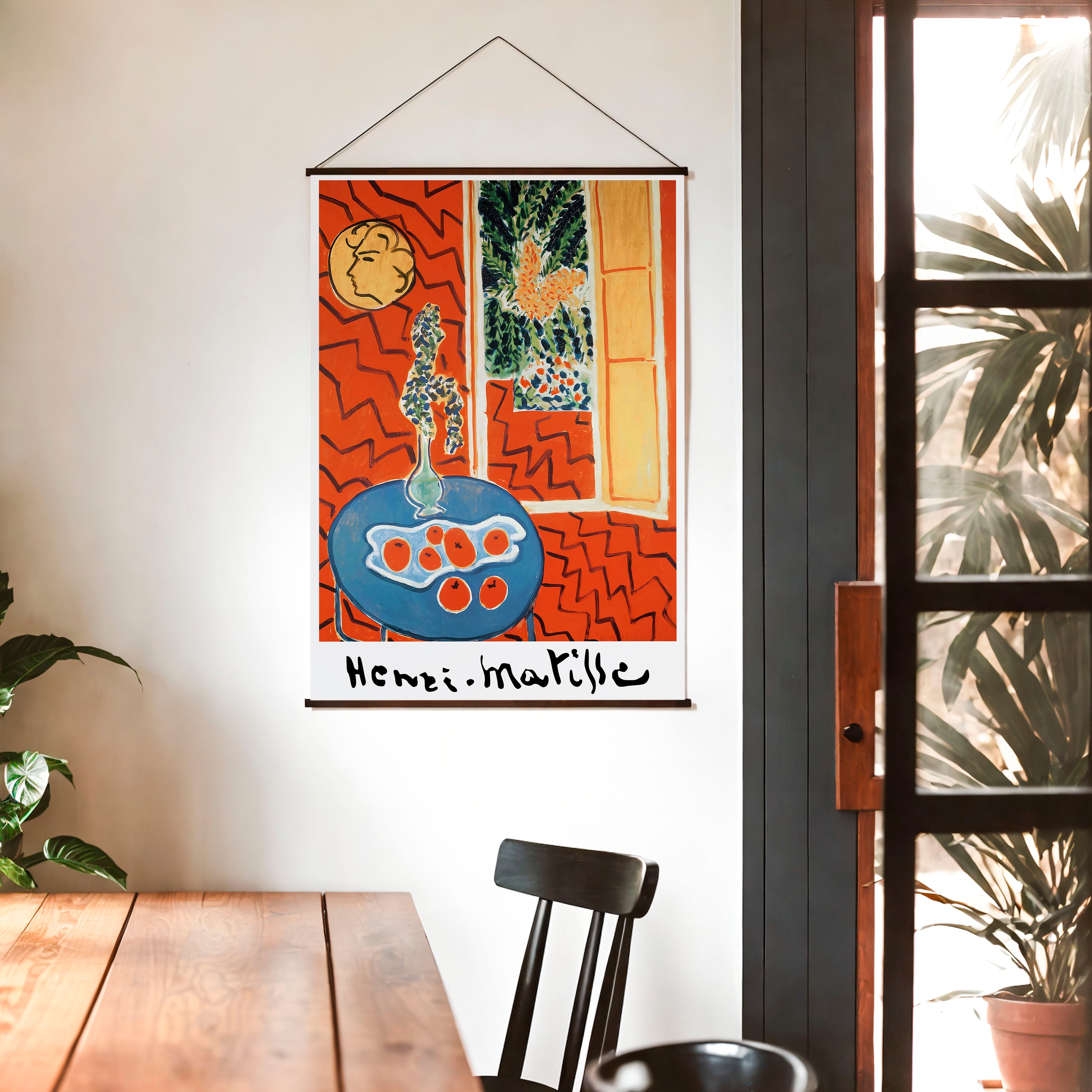 Henri Matisse - Kırmızı Fonlu Natürmort