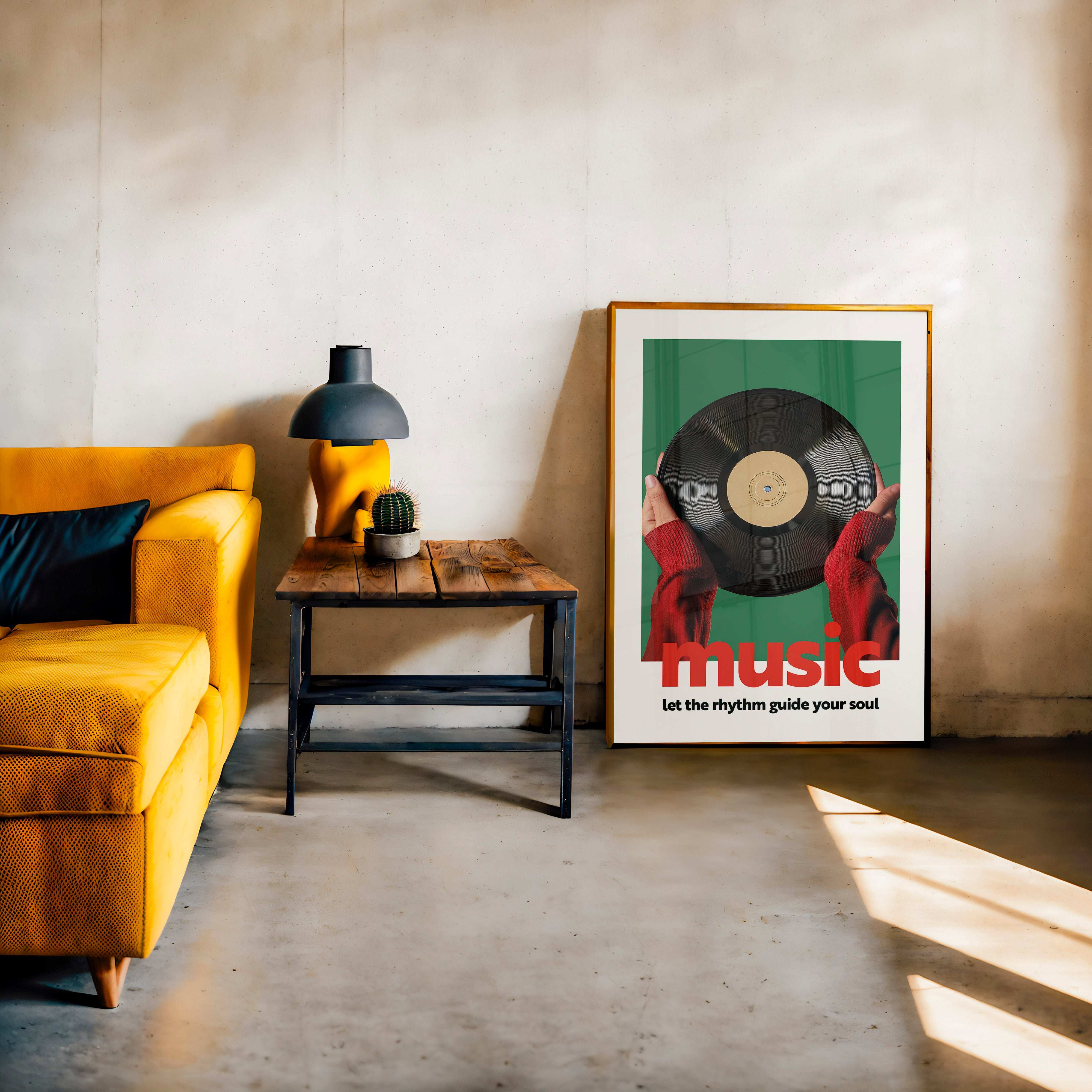 Music - Let the Rhythm Guide Your Soul - Dekoratif Müzik Posteri