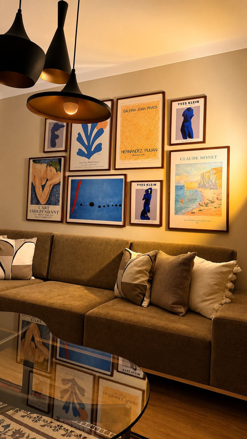 Sanat Galerisi Poster Seti | Salon & Oturma Odası Duvar Dekorasyonu