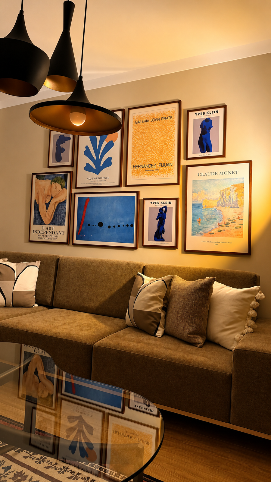 Sanat Galerisi Poster Seti | Salon & Oturma Odası Duvar Dekorasyonu