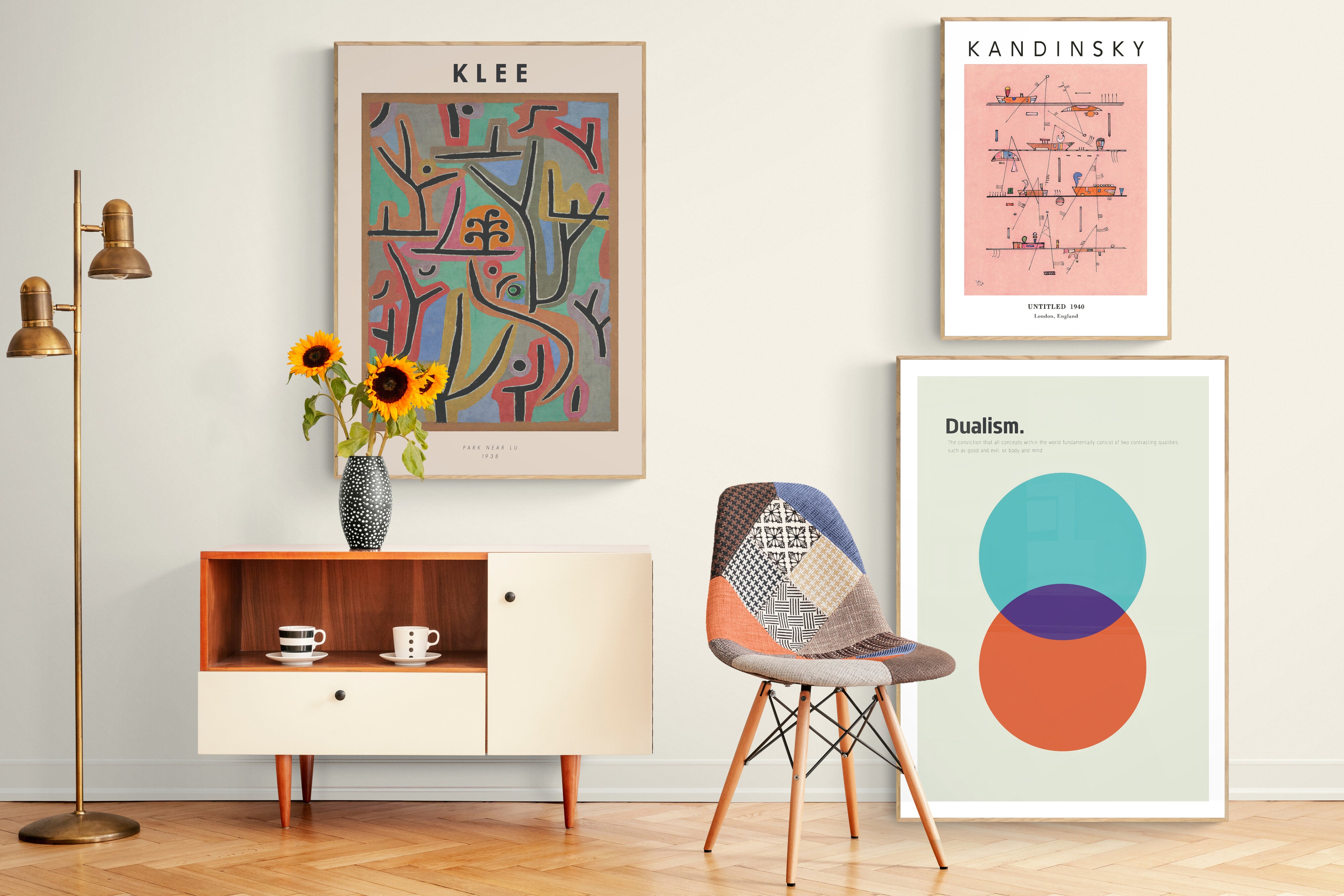 Modernist Galeri Seti: Klee, Kandinsky & Dualism Poster Koleksiyonu