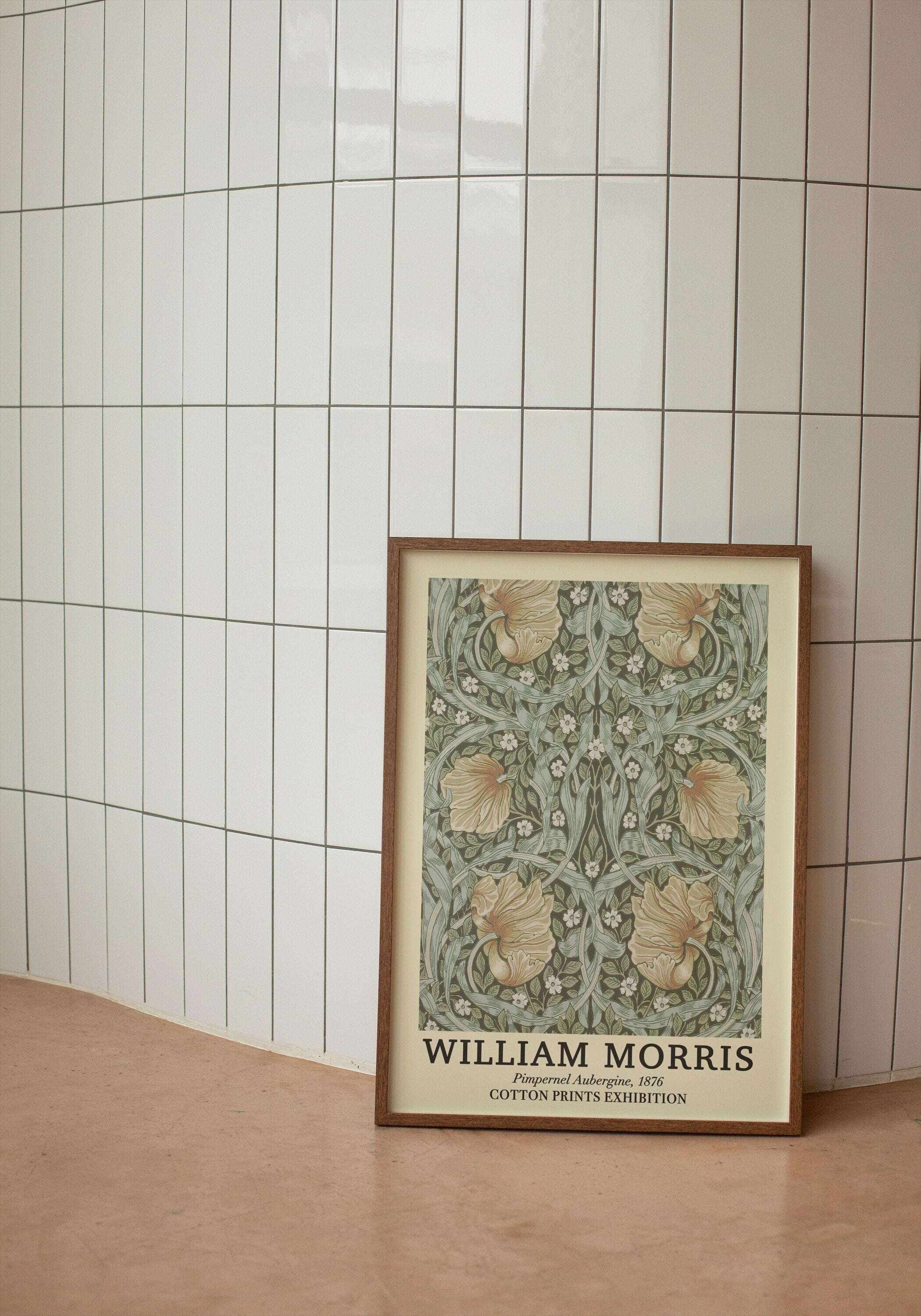 William Morris Pimpernel Aubergine vintage sanat posteri ve duvar dekorasyonu.