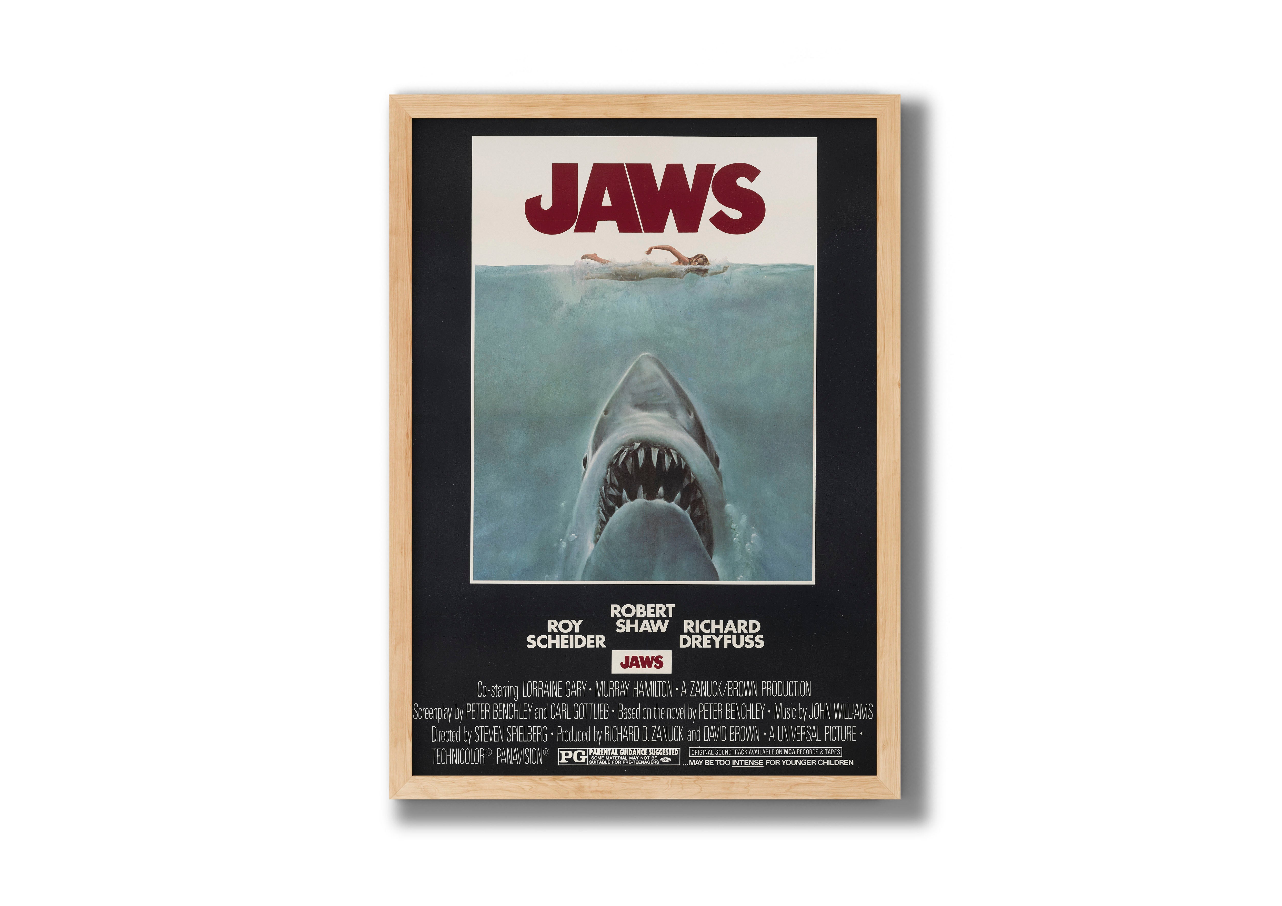 Okyanusun Altındaki Korku – Jaws Retro Film Posteri | İkonik Sinema Afişi
