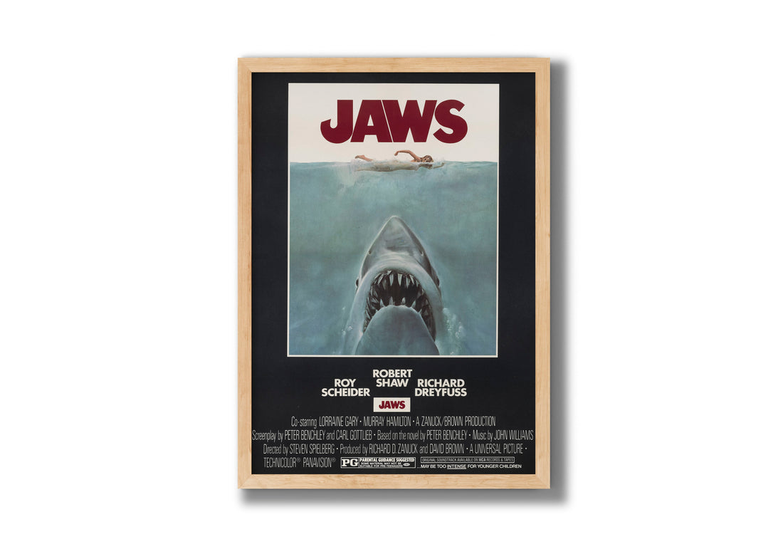Okyanusun Altındaki Korku – Jaws Retro Film Posteri | İkonik Sinema Afişi