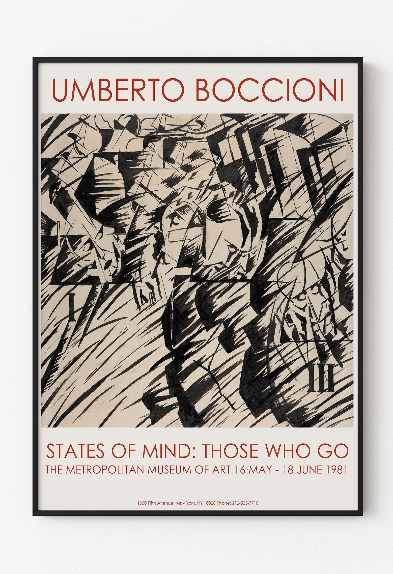 Umberto Boccioni - Salvador Dali Ofis Poster