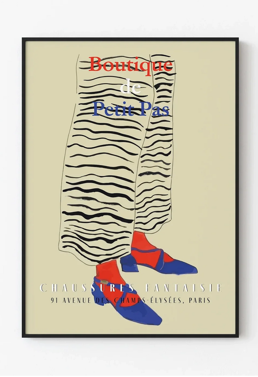 Boutique de Petit Pas - Fransız Vintage Afişi Art101.shop