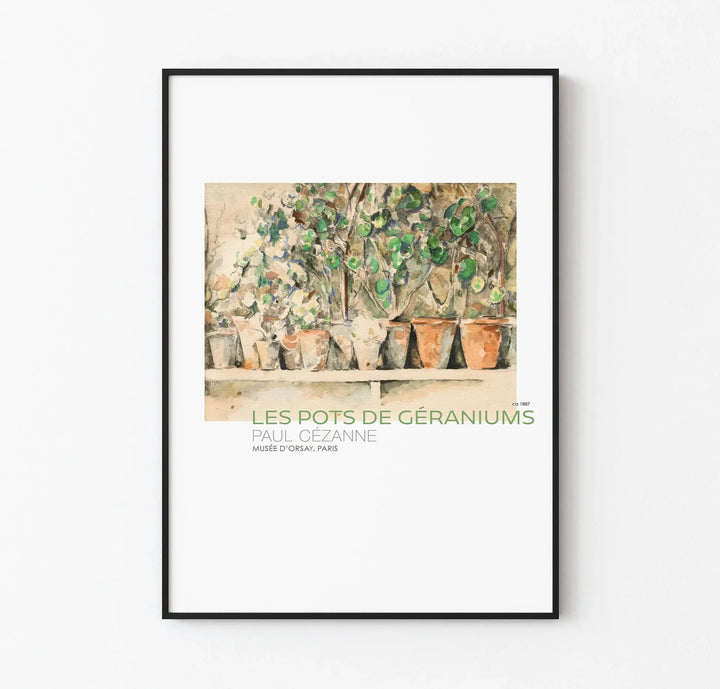 Paul Cezanne - Les Pots De Géraniums - Cezanne Print / Geranium Pots - Museum Print Art101.shop