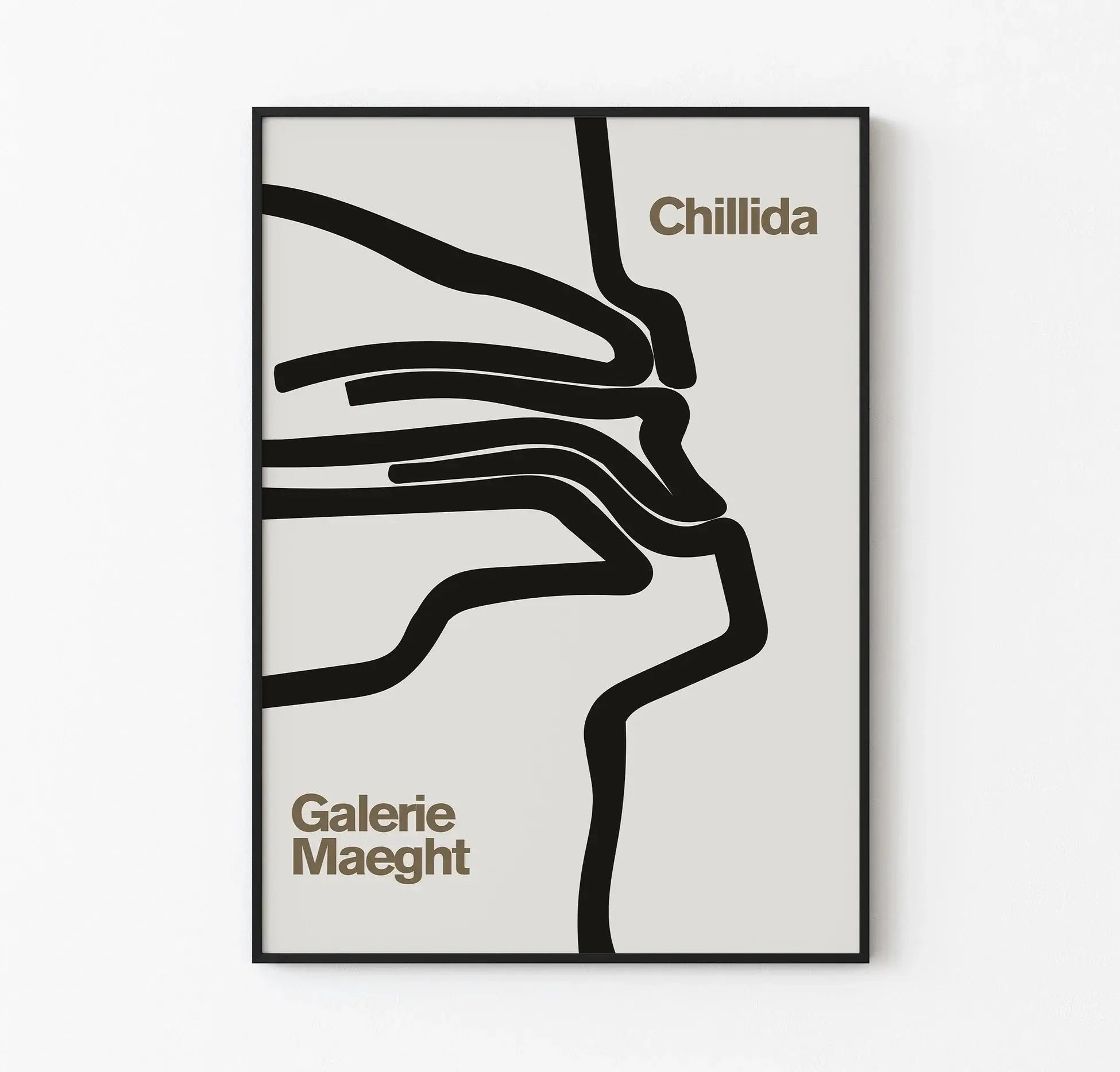 Eduardo Chillida - Galerie Maeght Exhibition Poster - Chillida Art101.shop