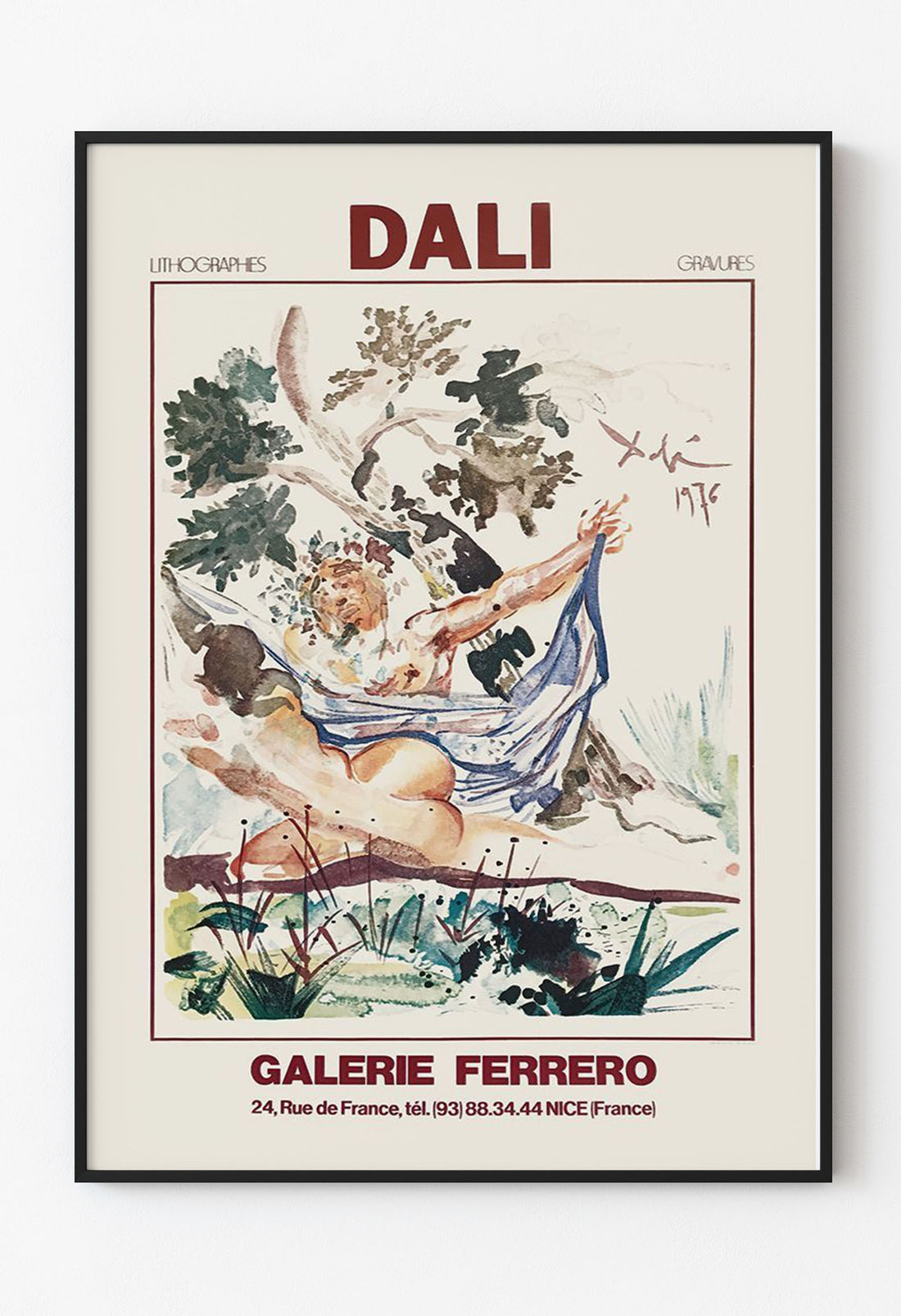 Salvador Dalí - Galerie Ferrero 1976 Vintage Sergi Posteri