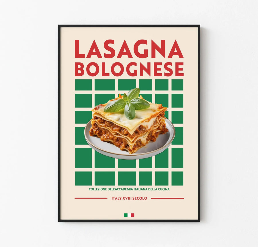 Lasagna Bolognese - Bolonez Lazanya Poster Art101.shop
