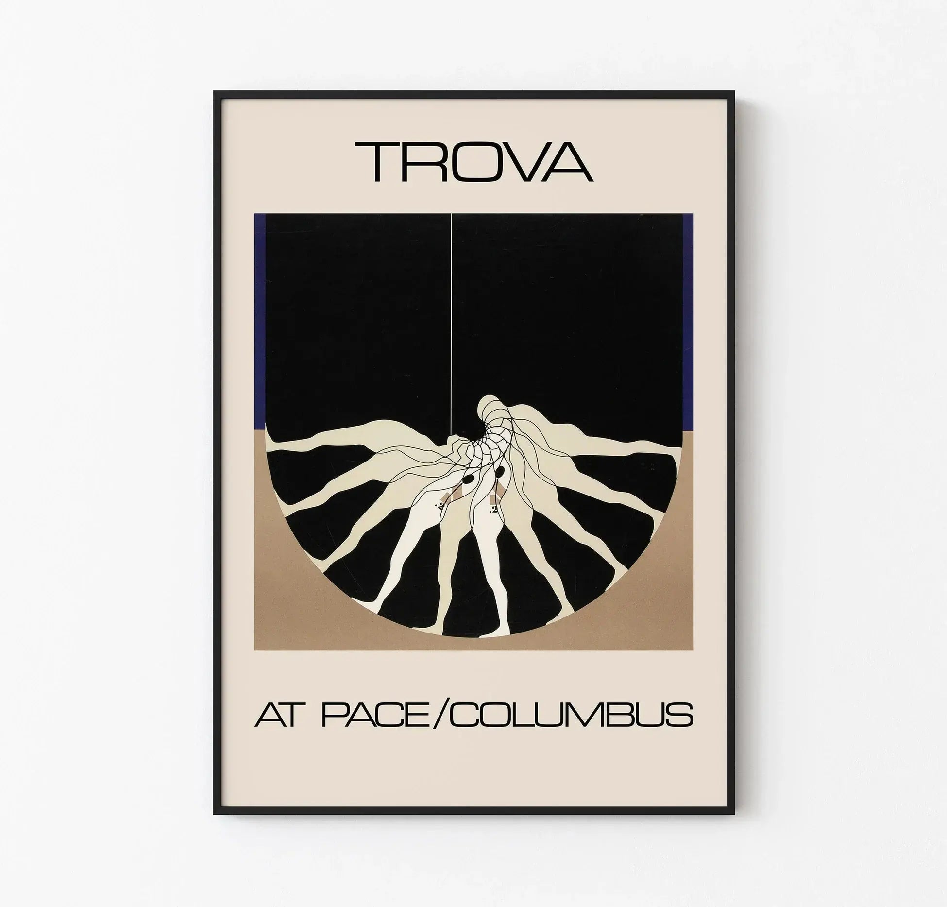 Ernest Trova - Falling Men / A Trova Pace - Kahverengi Art101.shop