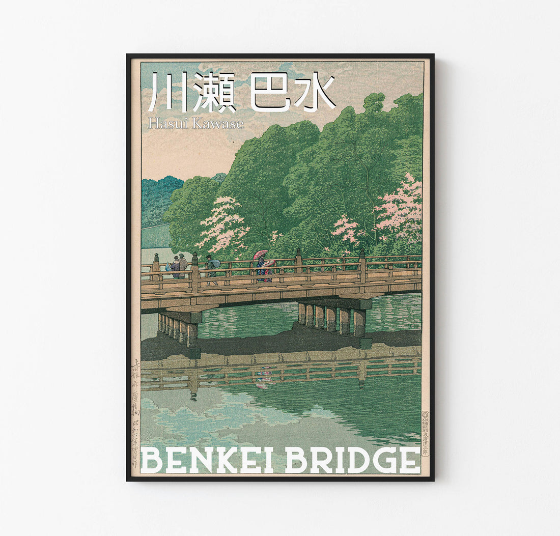 Benkei Bridge – Hasui Kawase Özel Tasarım Japonya Temalı Poster