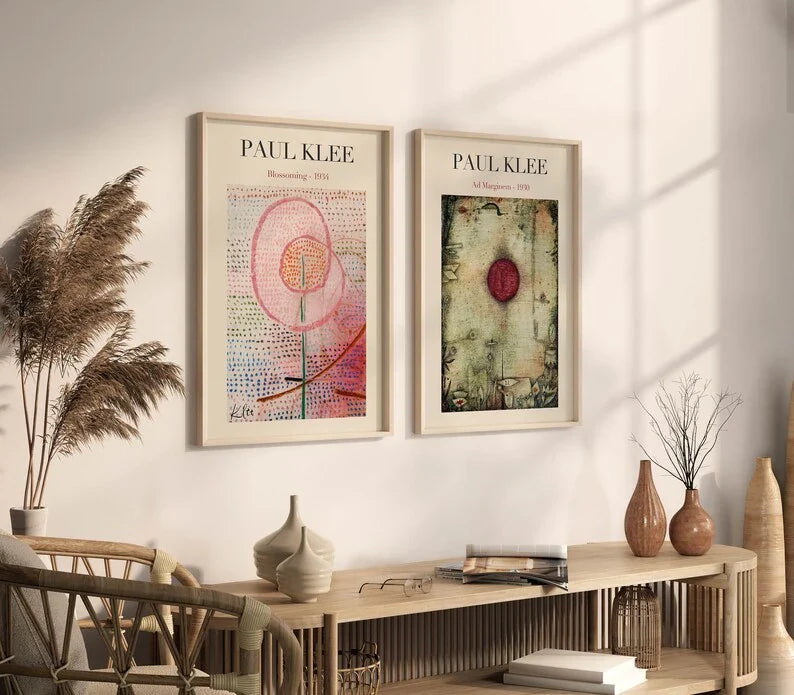 Paul Klee - Ad Marginem - Blossoming - 2'li Poster Art101.shop