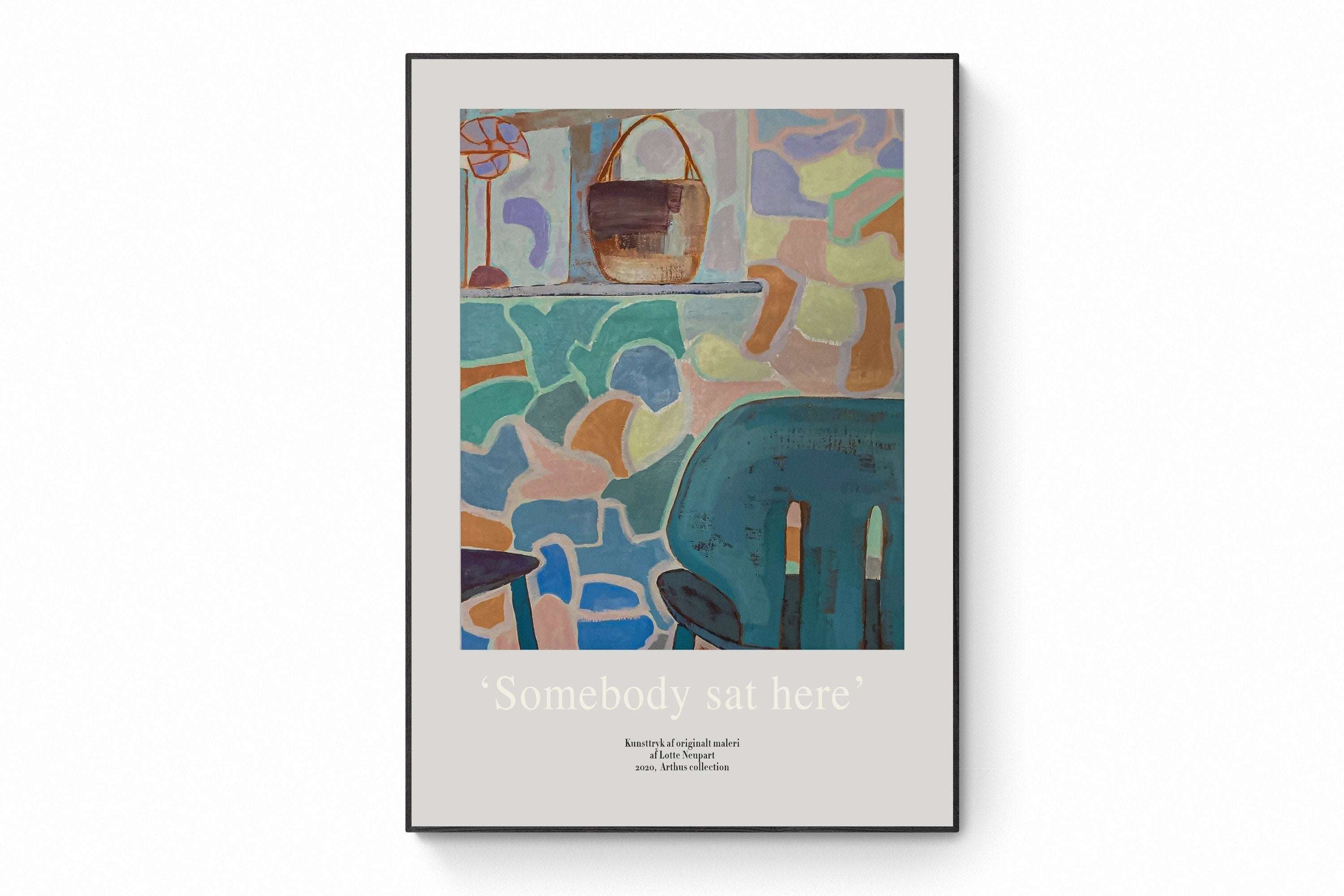 Somebody Sat Here - Rare Artwork / Nordic Style - Scandinavian Home / Hygge